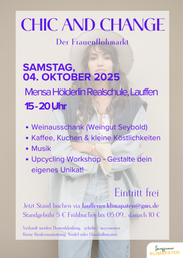 Poster Frauenflohmarkt CHIC AND CHANGE