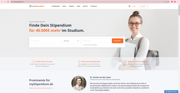 Startseite MyStipendium