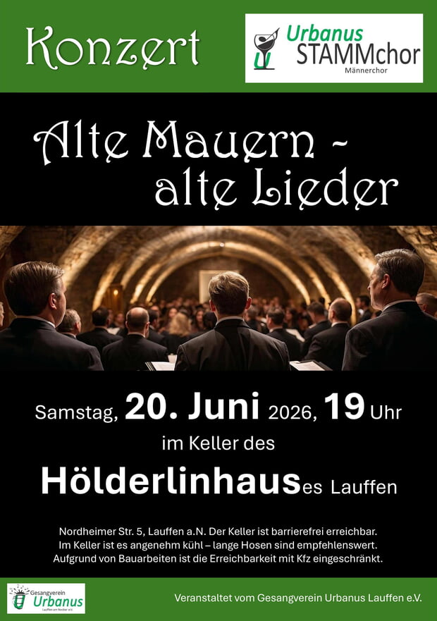 Bild mit Chorsängern von hinten