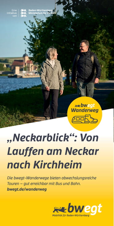 bwegt Wanderweg Neckarblick - Infoflyer Titelseite