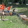 Flossbau beim Ferienprogramm 2010