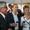 Der Bürgermeister im Gespräch mit Eberhard Gienger (MdB) und Friedlinde Gurr-Hirsch bei "Wein auf der Insel" (2009)