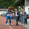 Bürgermeister Waldenberger und das TSG Hoffenheim Maskottchen