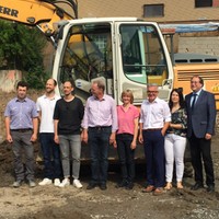 Evangelische Stiftung Lichtenstern beim Baggerbiss