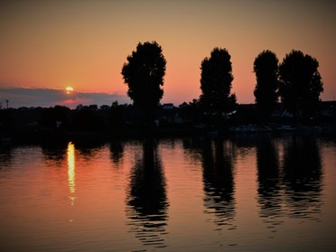 25.09.2017 - Werner Ohsam - Sonnenuntergang am Lauffener Neckar