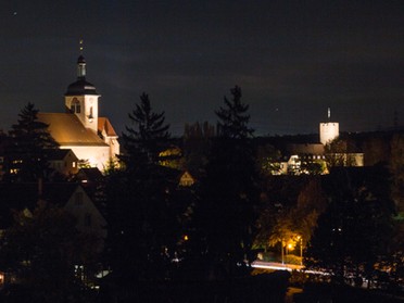 14.10. - Ulrich Seidel - Regiswindiskirche u. Rathausburg bei Nacht