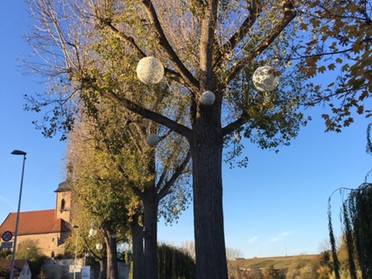 Anita Eberhard - Weihnachtsbeleuchtung in der Herbstsonne - 1.11.2017