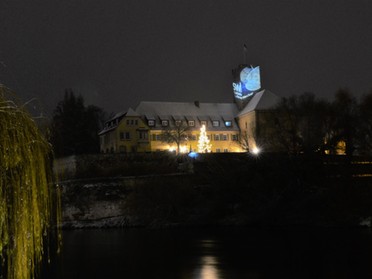 03.12.2017 - Werner Ohsam - Schnee am Lauffener Rathaus