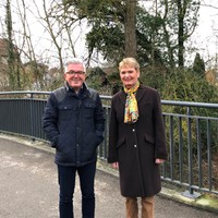 Staatssekretärin Gurr-Hirsch besichtigt Sanierungsgebiet