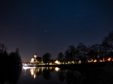 24.03.2018 - Ulrich Seidel - Regiswindiskirchemmit Neckar und Sternenhimmel 