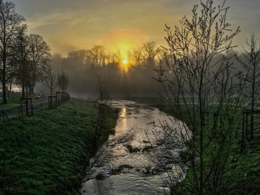 11.04.2018 - Werner Ohsam - Sonnenaufgang über der Neckar-Zaber Mündung