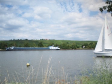 10.7.2018 - Andrea Piest - Segelschiff auf dem Neckar