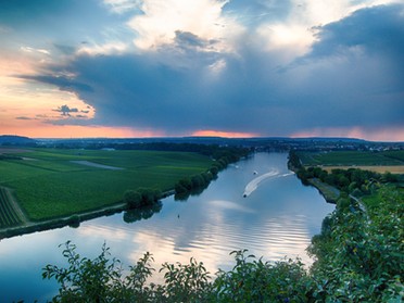 16.ß07.2018 - Ulrich Seidel - Abendstimmung am Neckar