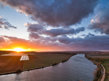 10.03.2019 - Ulrich Seidel - Blick vom Krappenfelsen auf Lauffen a.N. bei Sonnenuntergang