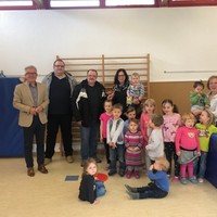 Spendenübergabe Dartclub Kindergarten Charlottenstraße