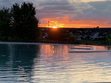 13.08.2019 - Monika Eberhard - Sonnenuntergang im Freibad