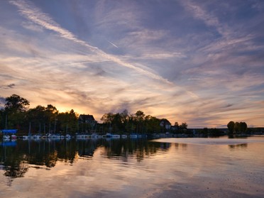 18.10.2019 - Ulrich Seidel - Bootshafen am Neckar bei Sonnenuntergang