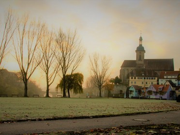 23.11.2019 - Sven Deininger - Blick vom Kiesplatz auf die Regiswindiskirche