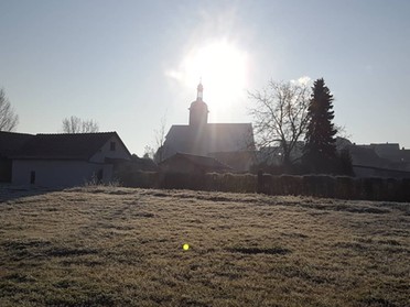 04.12.2019 - Daniela Kenngott - Blick auf die Regiswindiskirche am Morgen