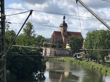 31.05.2020- Annette Hägele - Blick auf die Regiswindiskirche