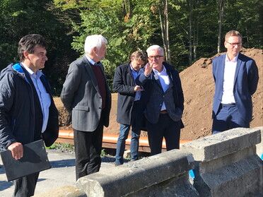 Radweg nach Brackenheim mit Regierungspräsident Reimer