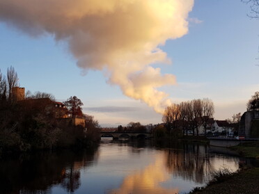 07.12.2020 - Gerhard Glück - Neckar-Spiegelung