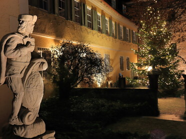 30.12.2020 - Frank-M. Zahn - Weihnachtsbaum und Bote am Rathaus