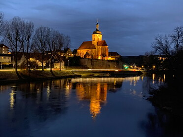 18.01.2021 - Uwe Milbradt - Regiswindiskirche am Abend