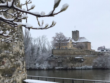 25.01.2021 - Gudrun Cremer - Lauffener Burg im Schnee