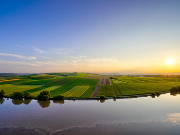 02.07.2021 - Ulrich Seidel - Blick vom Krappenfelsen auf den Neckar und die Kirchheimer Höhe bei Sonnenuntergang