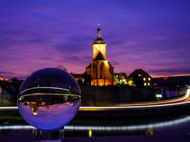 28.01.2022 - Ulrich Seidel - Regiswindiskirche zur blauen Stunde