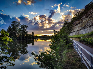 01.06.2022 - Werner Ohsam - Sonnenuntergang am Neckartalradweg