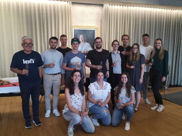 Studenten der FH Kehl zum Gruppentreffen in Lauffen a.N.