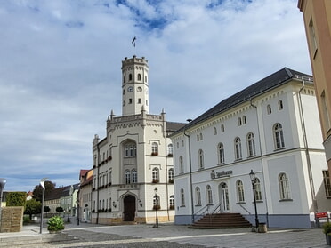 Das Meuselwitzer Rathaus (Foto: Bettina Keßler)