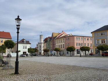 Marktplatz Meuselwitz (Foto: Bettina Keßler)