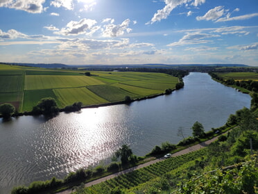 11.06.2024 - Claudia Rügner - Blick auf den Neckar am Konsten