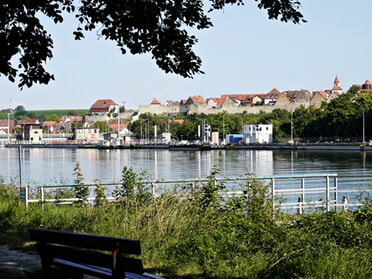 24.08.2025 - Roswitha Demmler - Blick auf die Stadtmauer und die Altstadt